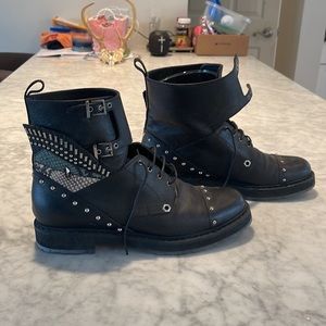 Women’s Fendi “Monster Eye” biker boots. Sz 40 (9.5ish us)